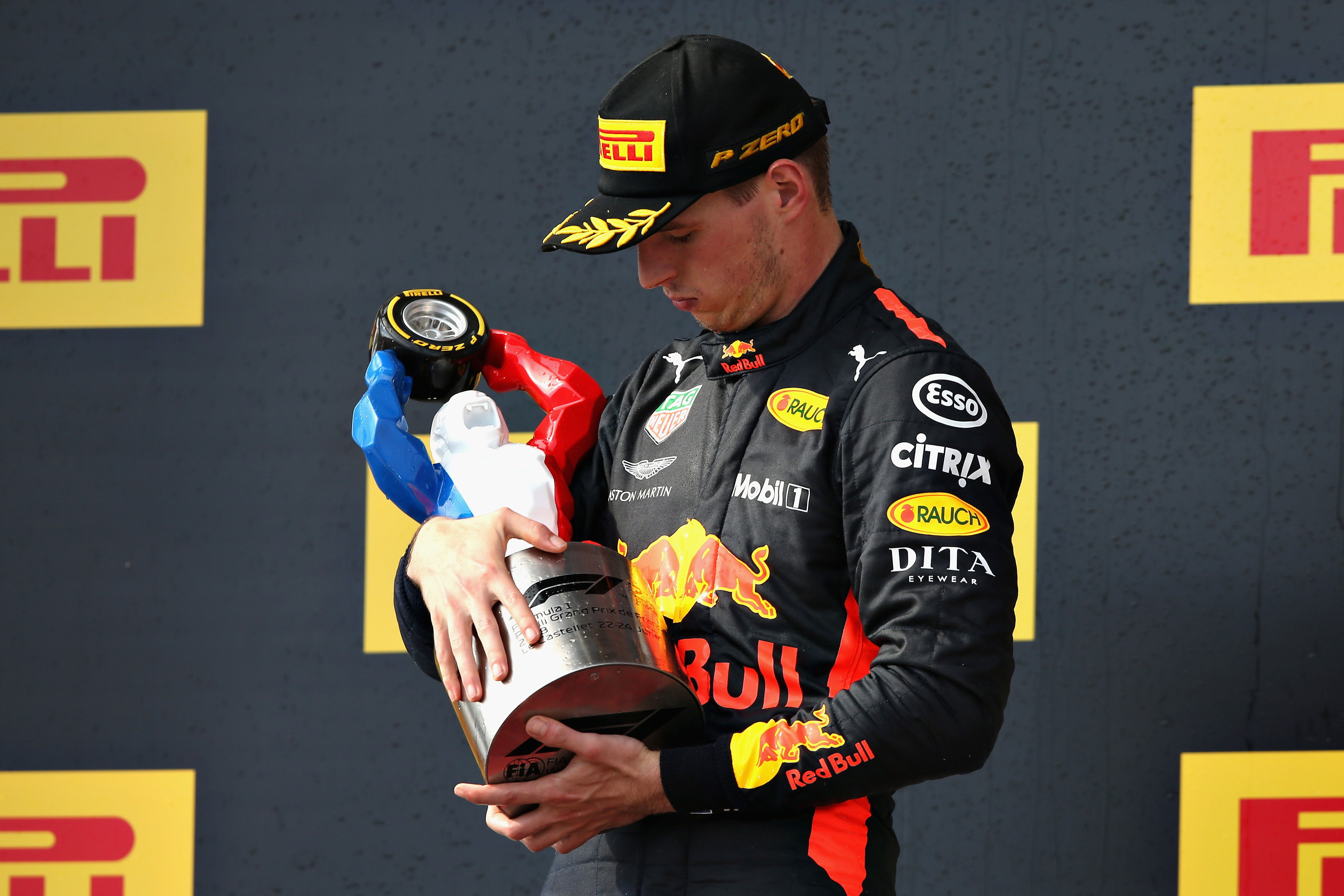 Verstappen France podium 2018