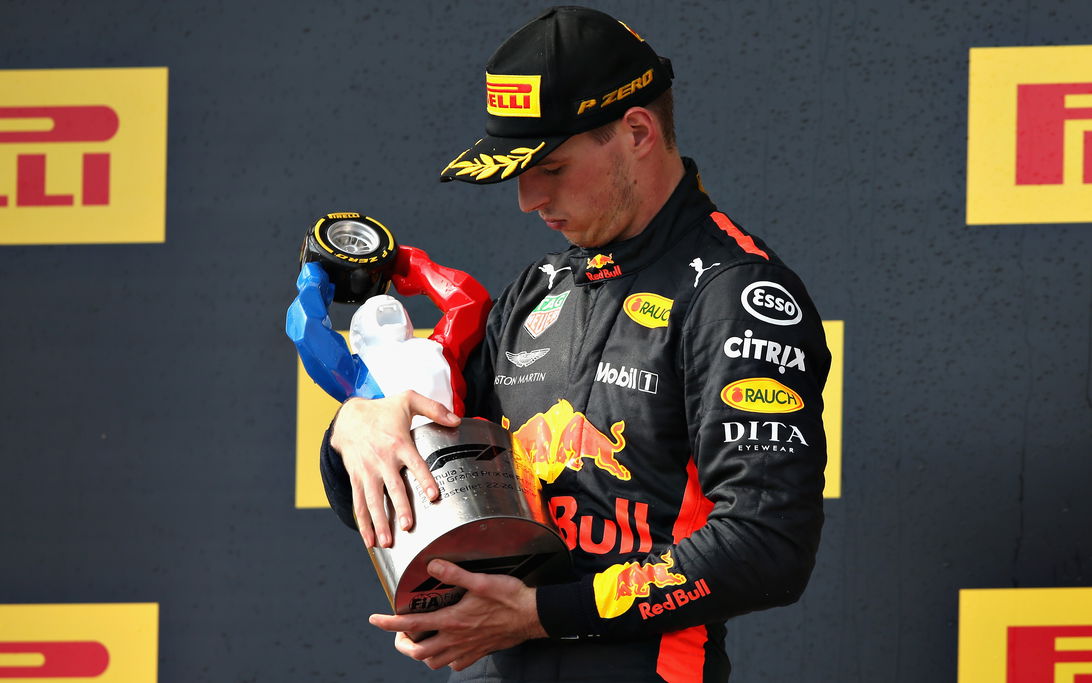 Verstappen France podium 2018