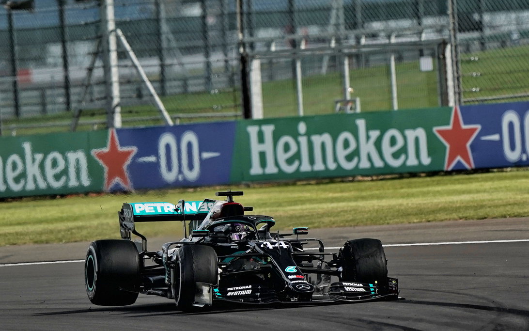 Hamilton Silverstone 2020 puncture final lap