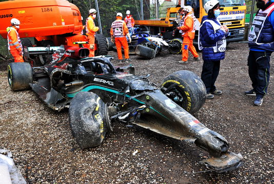 Bottas Russell 2021 Emilia Romagna GP