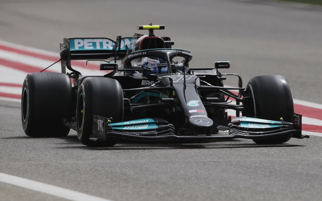 Bottas testdag Mercedes Bahrein