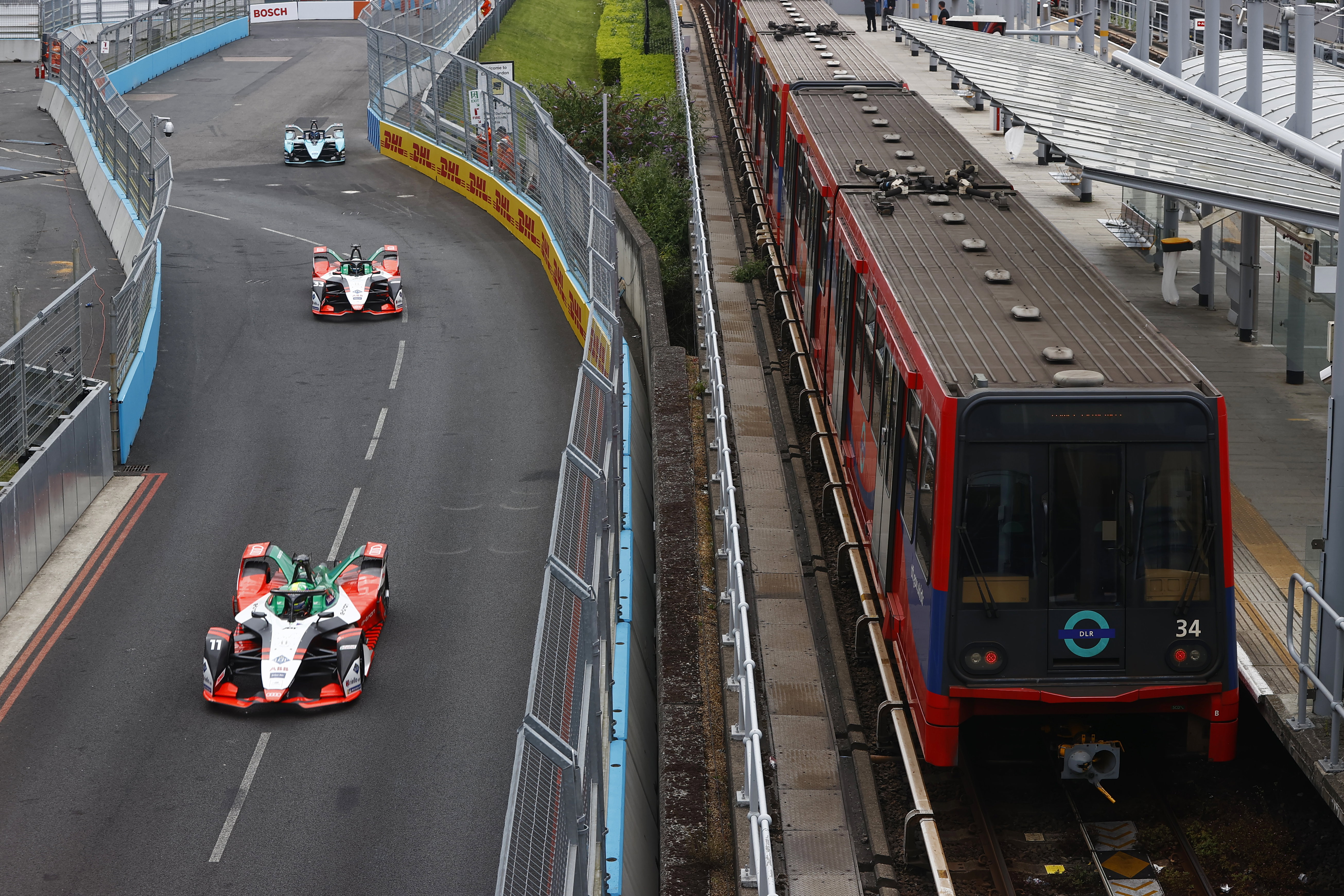 Formula E London Audi Di Grassi and Rast