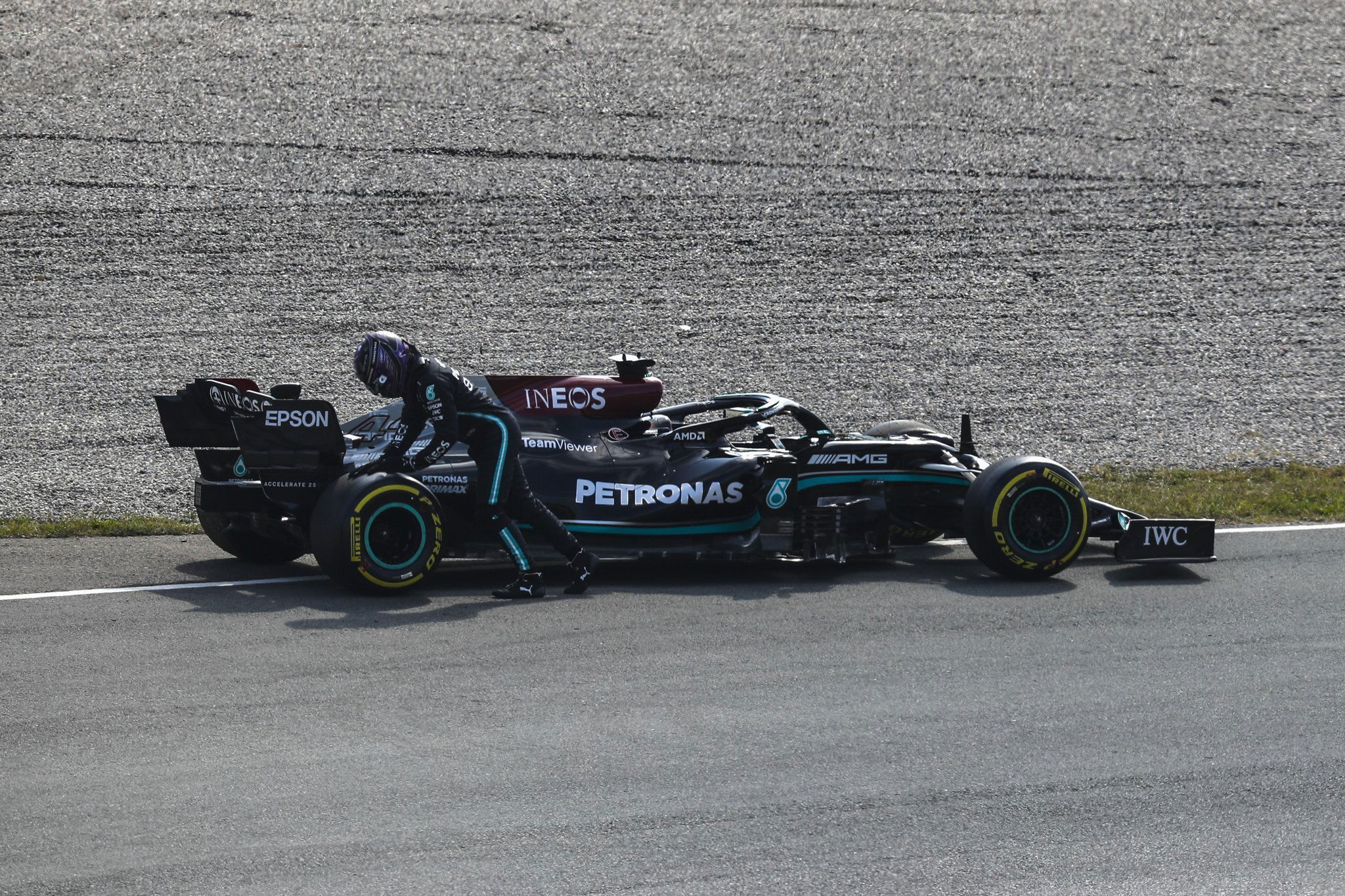 Hamilton pech Zandvoort 2021