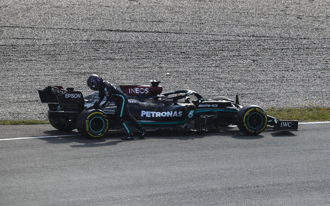 Hamilton pech Zandvoort 2021
