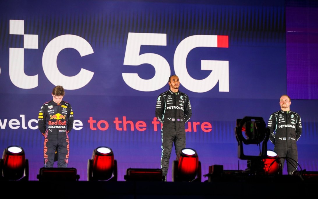 Verstappen Hamilton Bottas podium Saudi