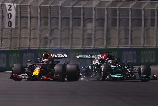 Verstappen Hamilton crash Saudi