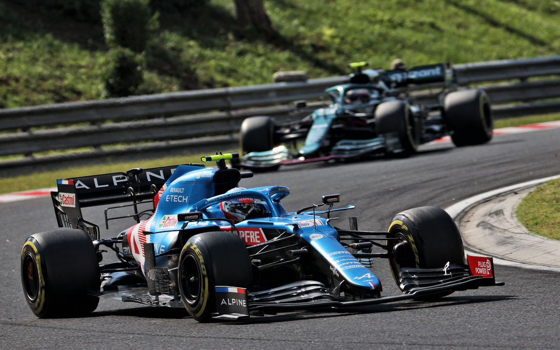 Ocon Vettel Alpine Hungary 2021