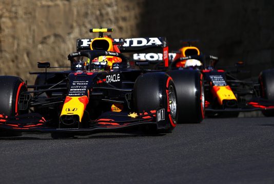 Verstappen Perez Baku