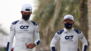 Gasly Tsunoda portret 2021 Bahrein