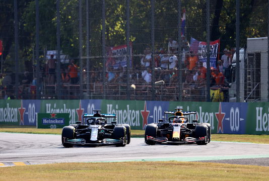 Verstappen Hamilton Monza crash