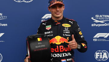 Startopstelling Formule 1 GP België 2021 na gridstraffen