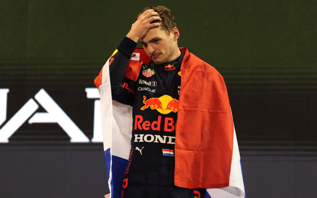 Verstappen Horner Abu Dhabi 2021