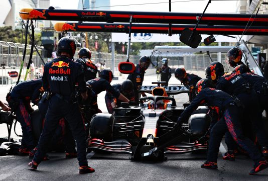 Verstappen Baku pitstop