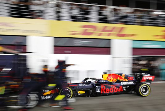 Verstappen pitstop