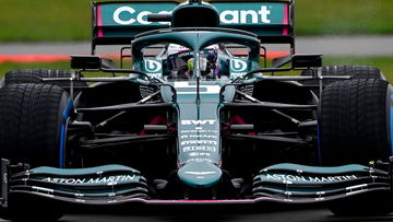 Video: Vettel en Stroll maken eerste meters in groen-roze Aston Martin-bolide