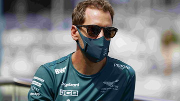 Video: Aston Martin help pirate Vettel after eye problems