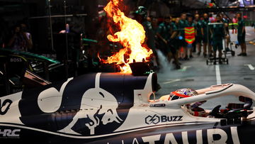 Video: AlphaTauri-bolide vliegt spontaan in brand