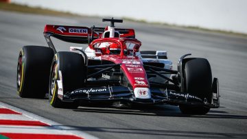 Kubica Barcelona filming day