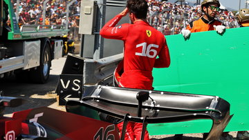 Charles Leclerc title hopes suffer major blow after shock crash - On This Day