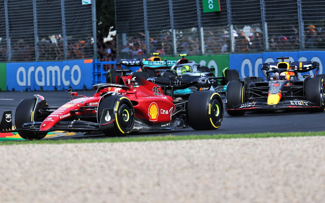 Leclerc Verstappen Hamilton Australia