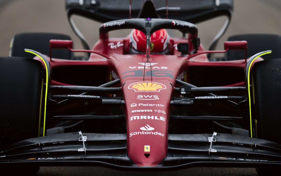 Leclerc Ferrari F1-75 demo