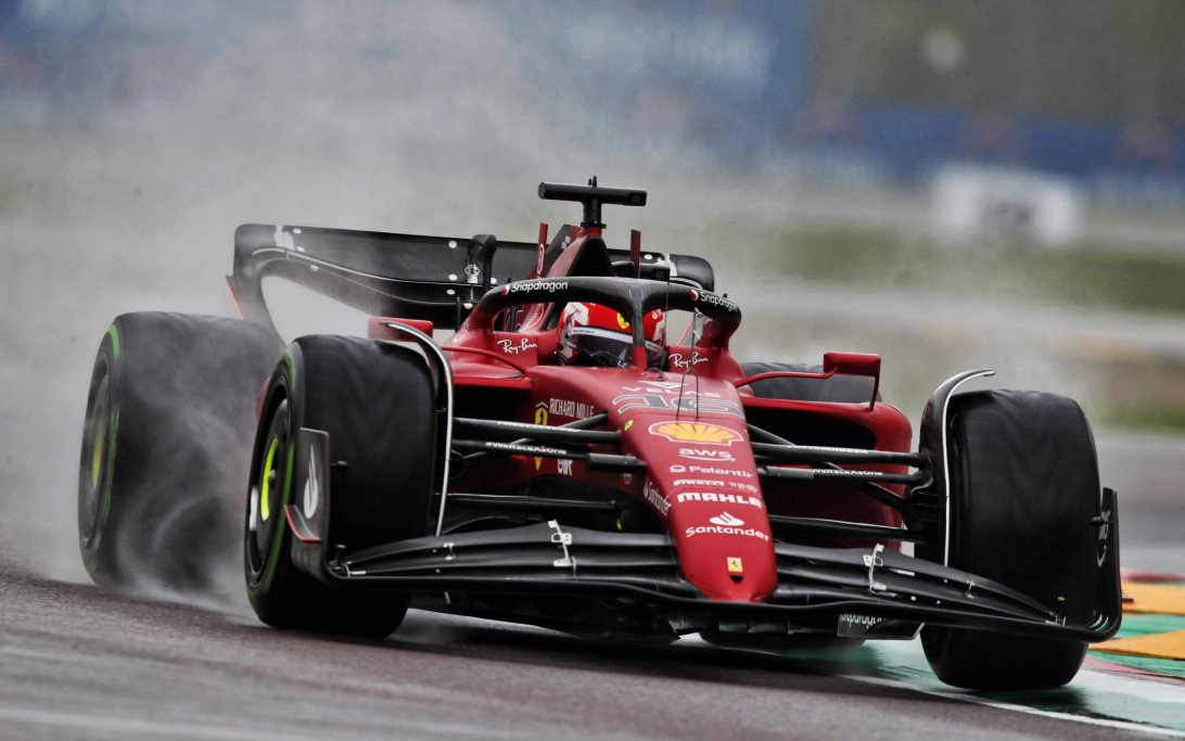 Leclerc rain Imola