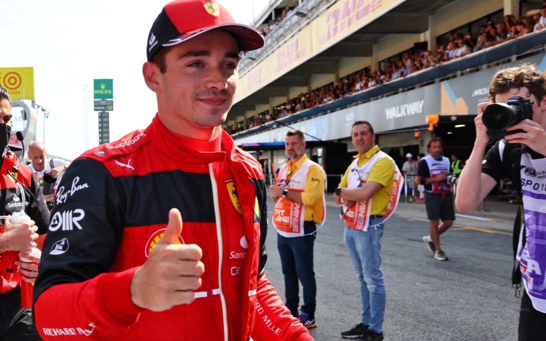 Leclerc pole Spain