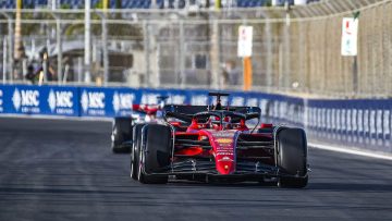 Leclerc hits the barriers but sets the pace in Saudi FP2