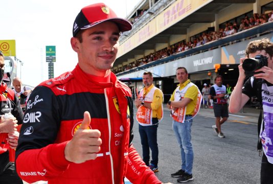 Leclerc pole Spain