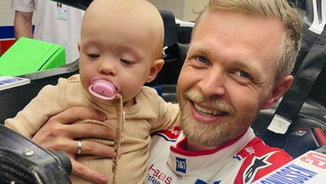 Video: Magnussen gets a very special visit after fifth-place finish in Bahrain