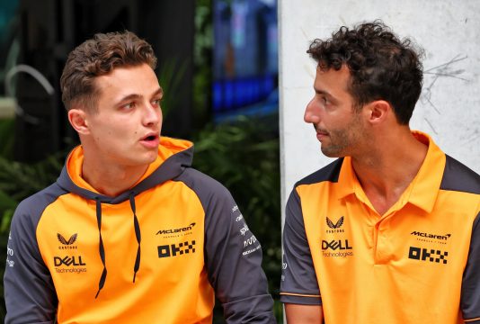 Daniel Ricciardo and Lando Norris