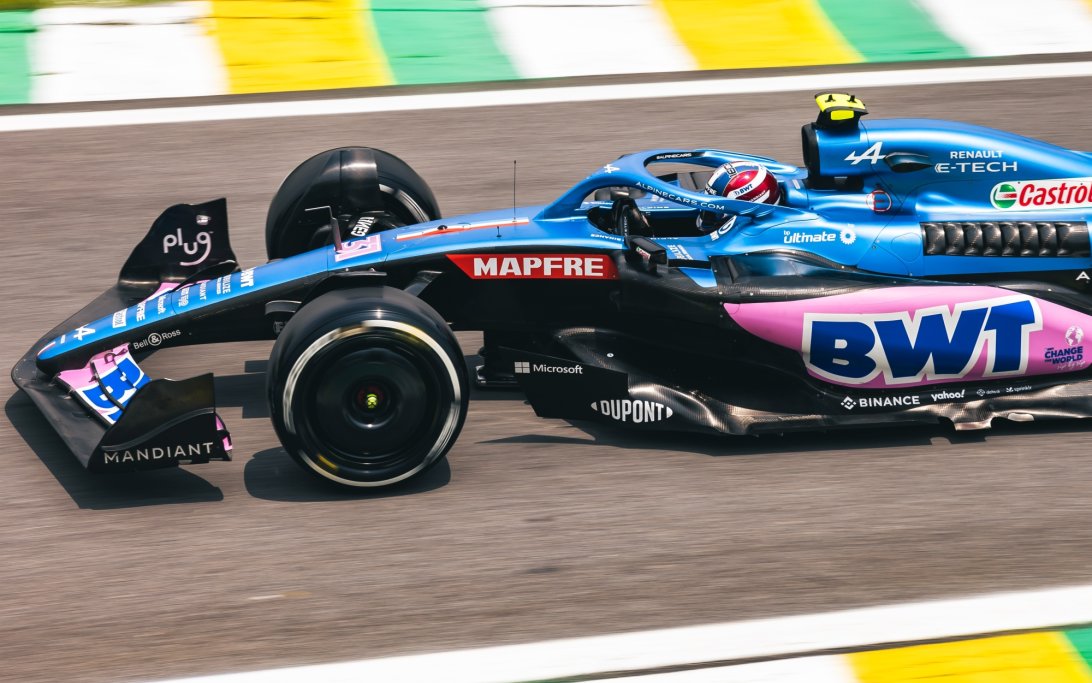 Esteban Ocon Alpine Brazilian GP 2022 Friday 01