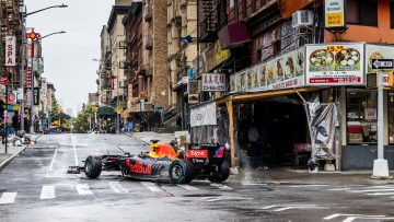 Video: Perez drives from New York to Miami in his Red Bull!