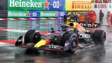 Perez wins wet Monaco GP as Red Bull outsmart Ferrari