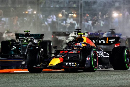 Perez Start GP Singapore rain