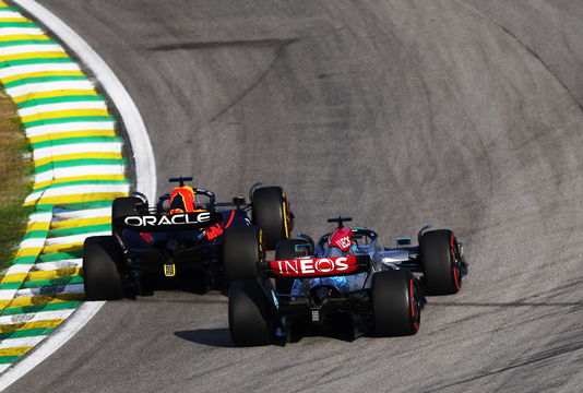 Verstappen Russell Brazil