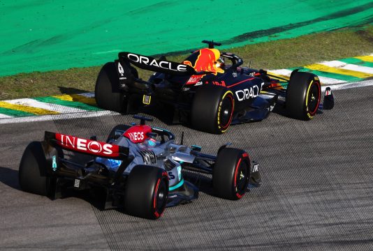 Verstappen Russell Brazil