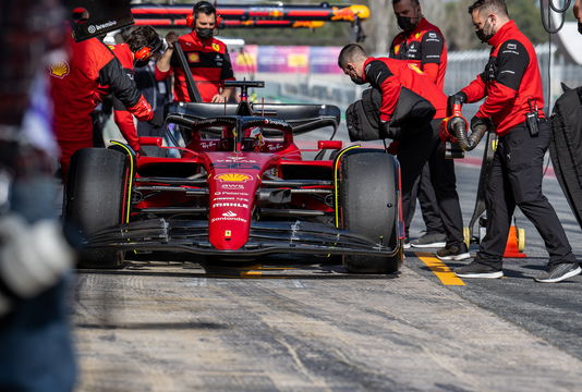 Sainz Ferrari Barcelona Test