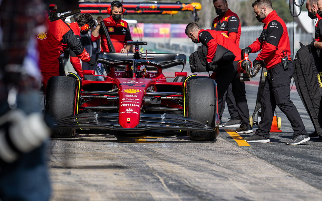 Sainz Ferrari Barcelona Test