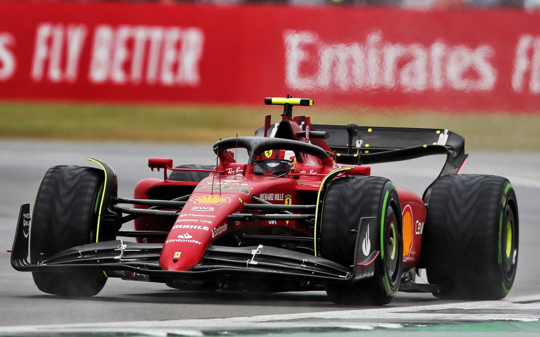 Sainz Silverstone rain