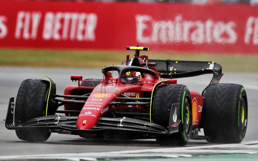 Sainz Silverstone rain