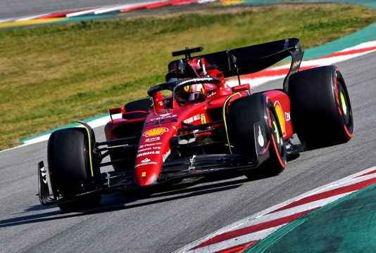 Sainz Barcelona testday