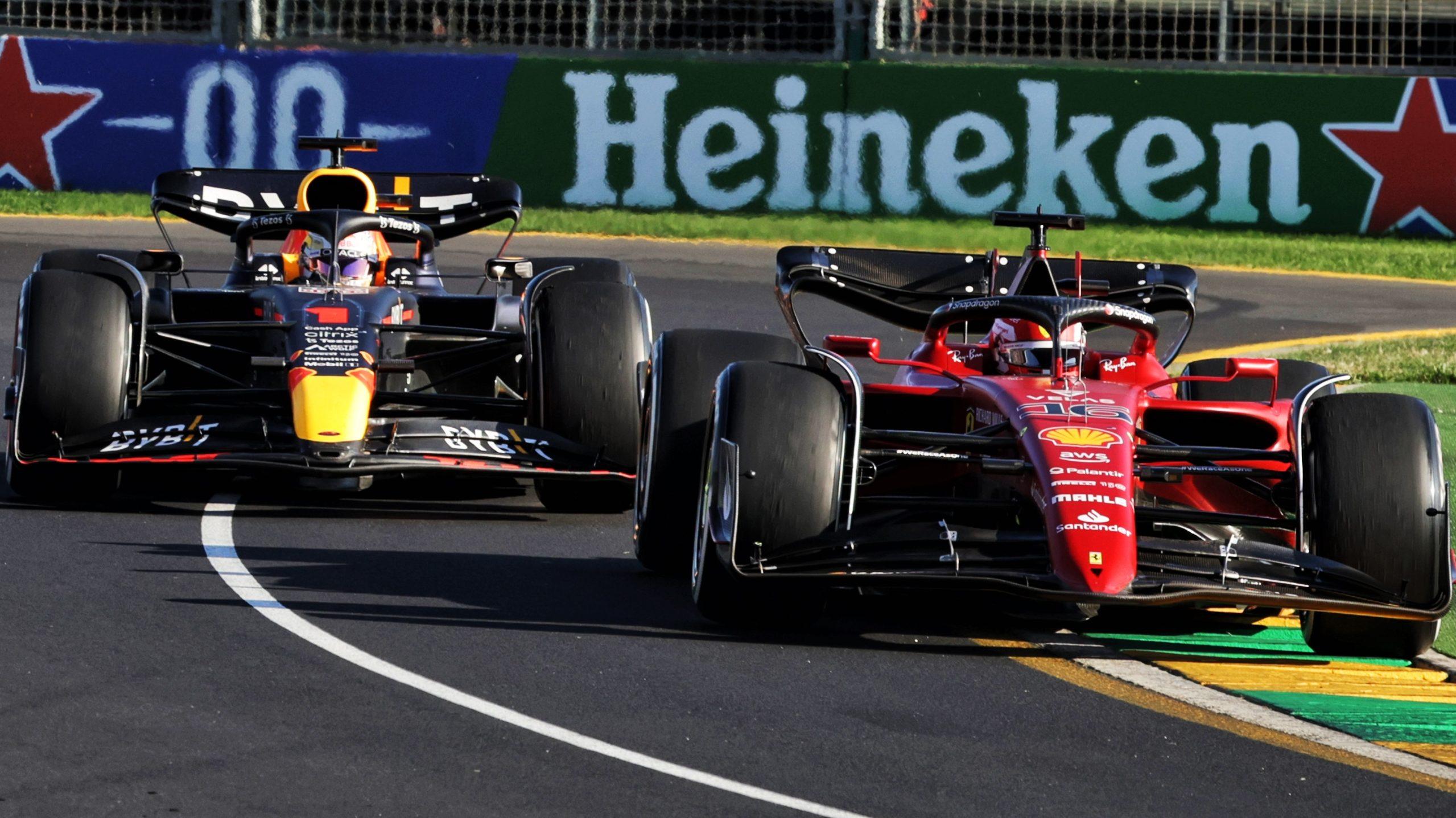 Verstappen Leclerc Australia 2022