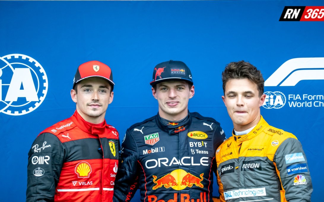 Verstappen Leclerc Norris Imola