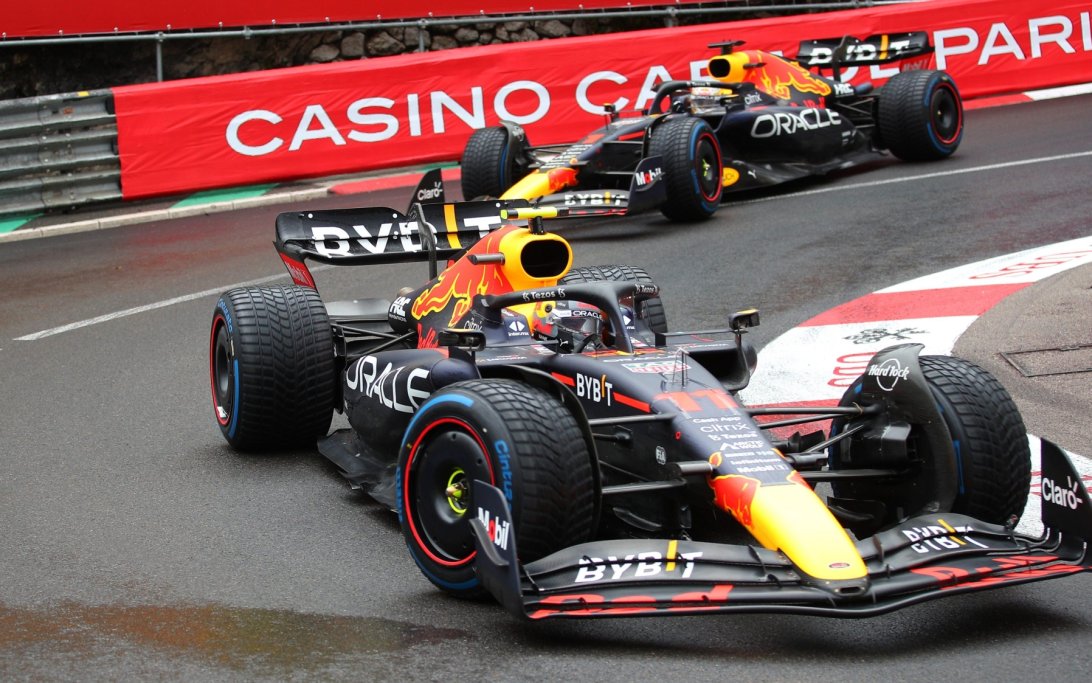 Perez Verstappen rain Monaco