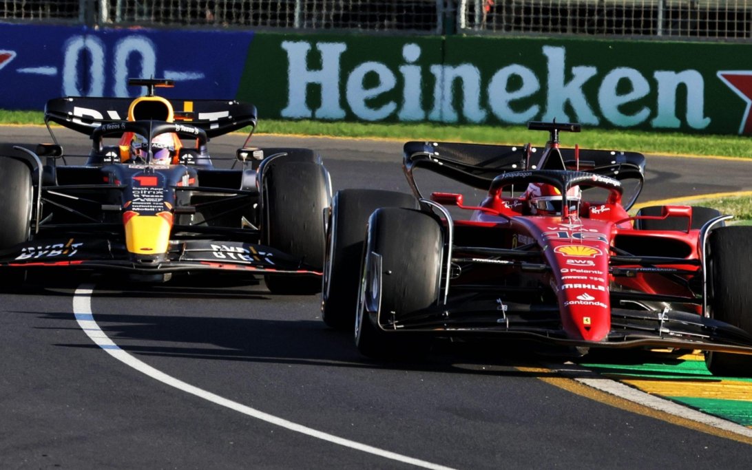 Verstappen Leclerc Australia 2022