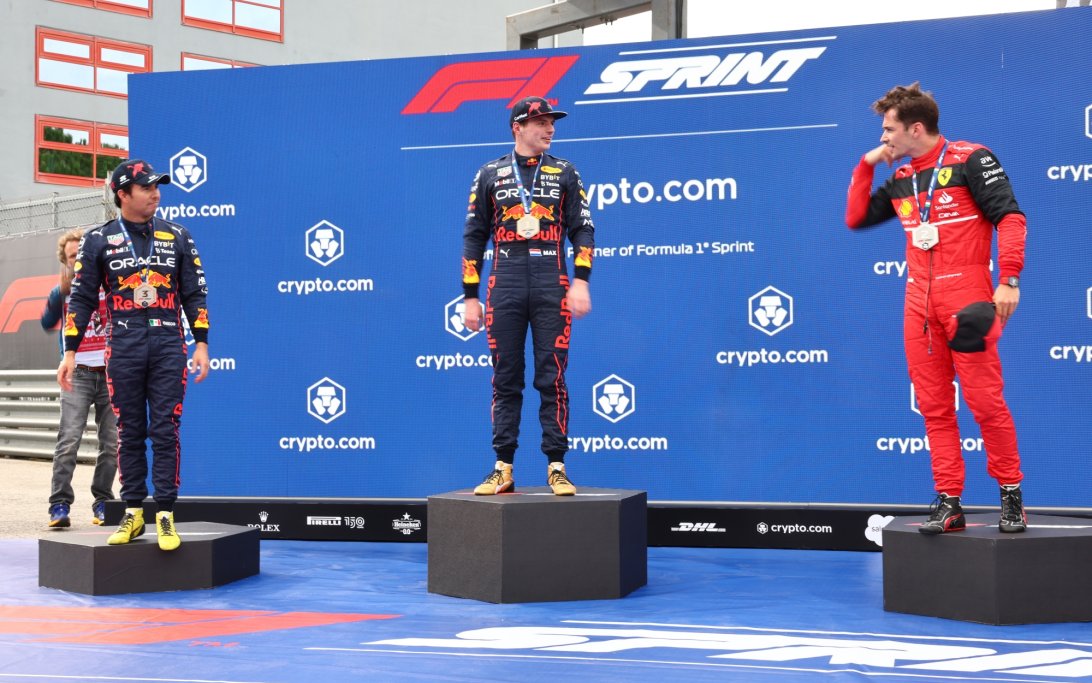 Verstappen Perez Leclerc