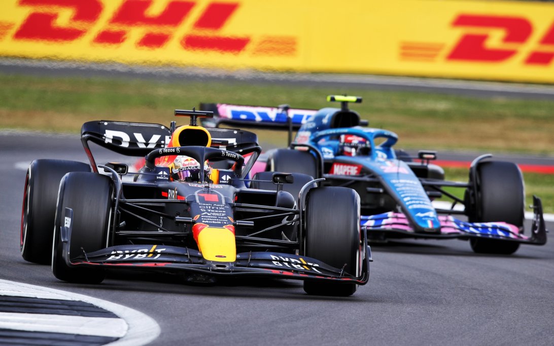 Verstappen Ocon Silverstone