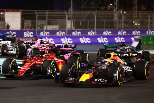 Verstappen Sainz Saudi Start 2022