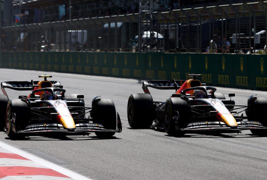 Verstappen Perez Baku